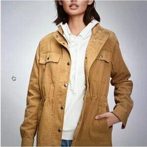 Gap Womens L Utility Jacket Tobacco Leaf Gorpcore Hiking Camping NWT